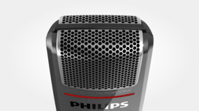 philips speechmike grille close up
