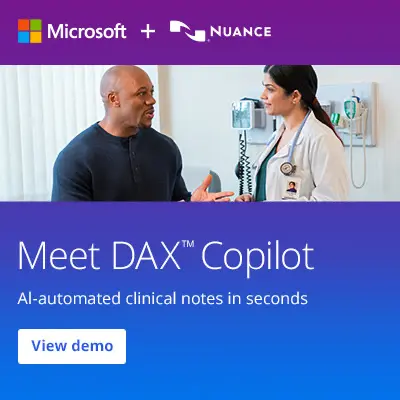 DAX Copilot for ambient clinical intelligence solutions - automated clinical notes in seconds