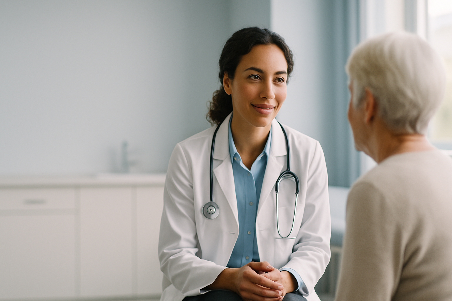 Dragon Copilot 3.6.1 — clinician focused on her patient while ambient documentation writes the note